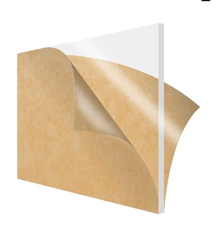 Laser cut this .5 acrylic 12x12 selection  