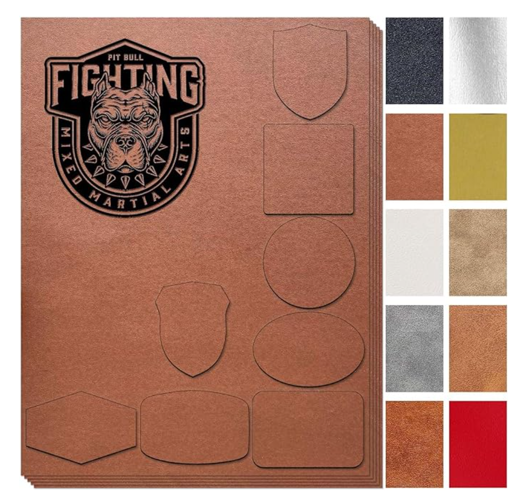 Lasercutthis.com Blank Leather Hat Patches 