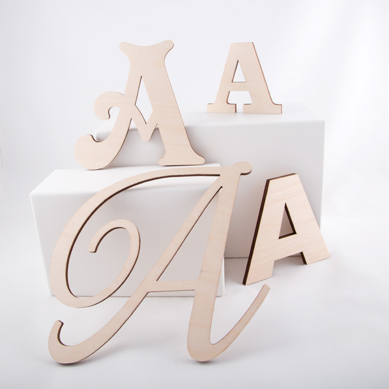 Laser cut letters plywood
