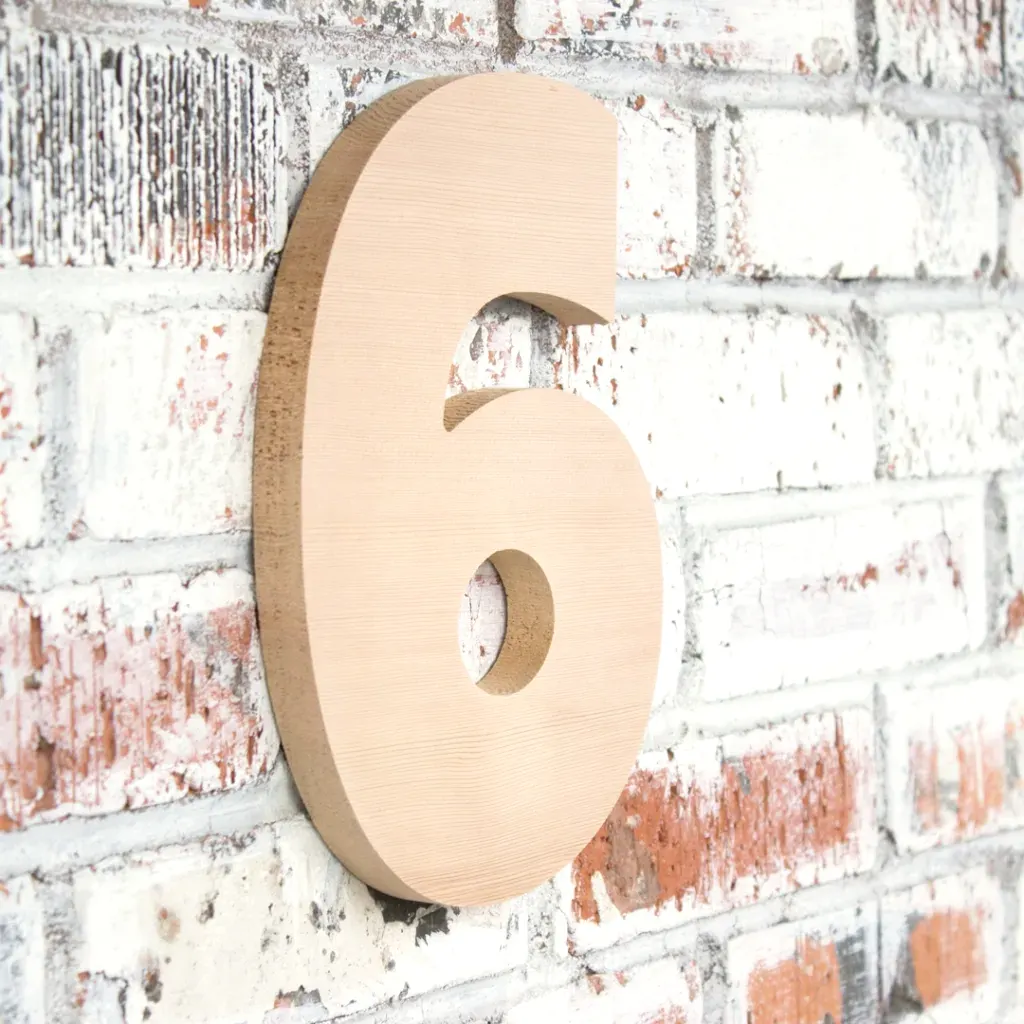 Indoor Wooden Numbers Laser Cut This